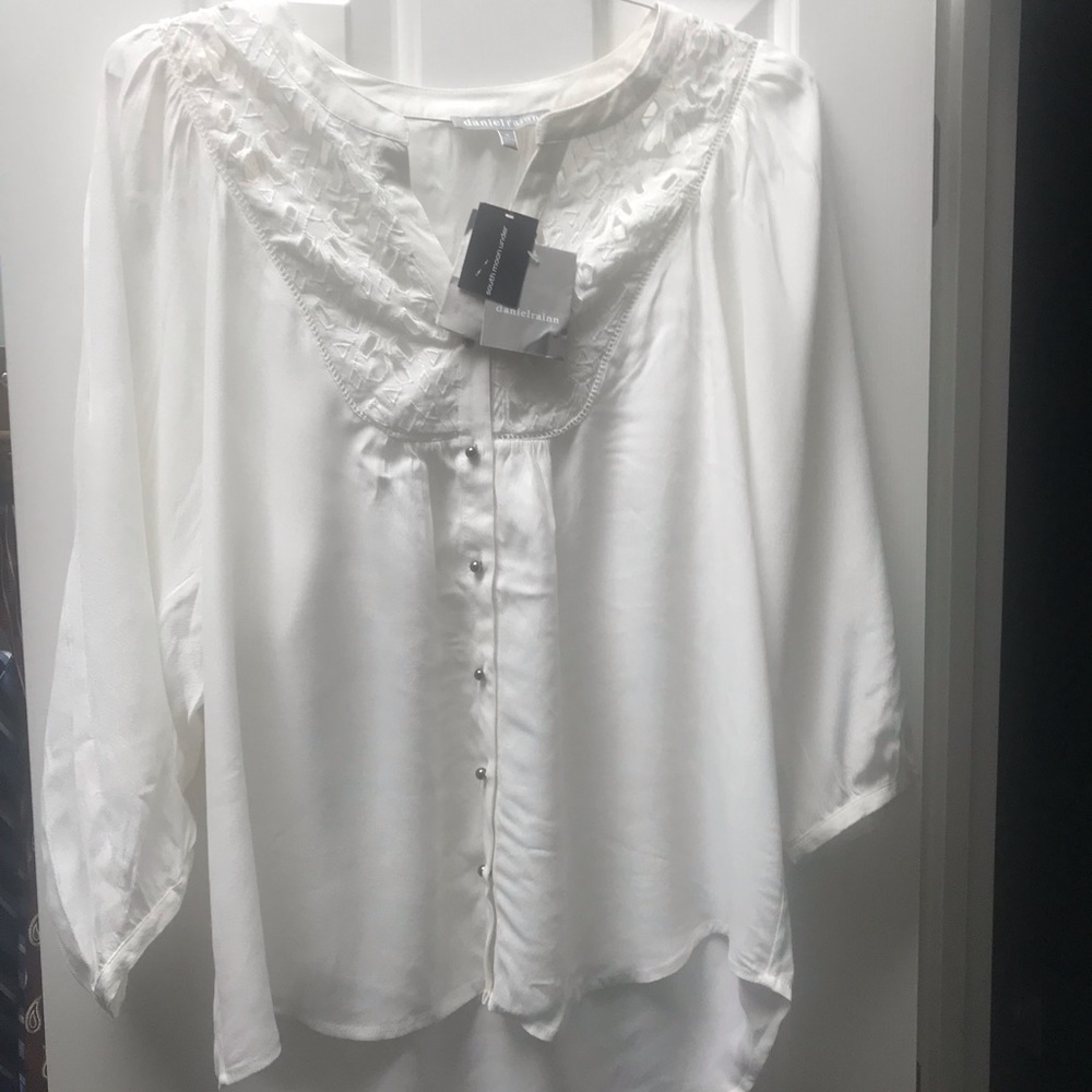 Cutwork Placate Blouse from South Moon Under